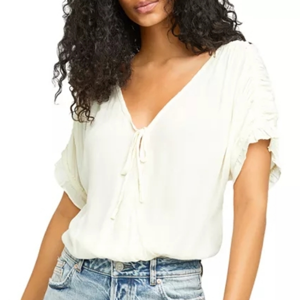 Free People Cleo Draped Bodysuit Sz S